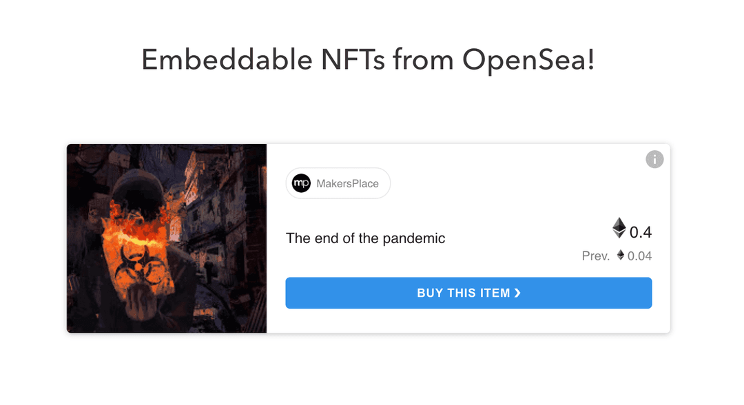 Embeddable NFTs